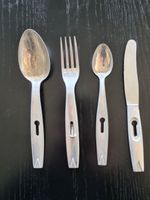 1 Vintage Camping Besteck Set - zusammensteckbar - 1980er