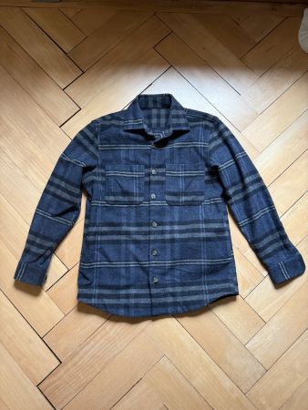 ZARA - Jacke dunkelblau-grau kariert L