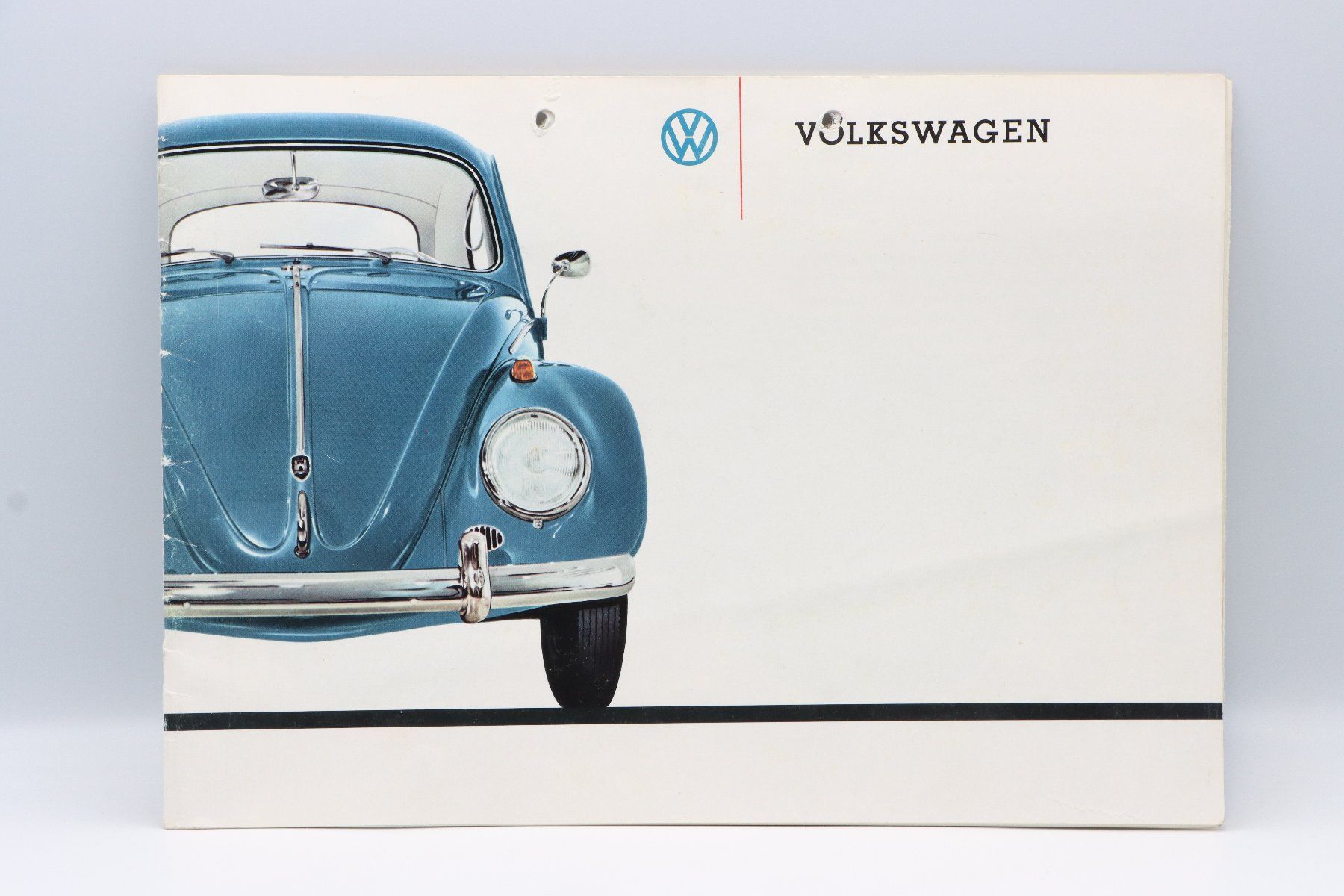 VW Dokumente: VW Käfer 1961 Prospekt – Gebraucht aus Bühl b.Aarberg von Collectorpassions