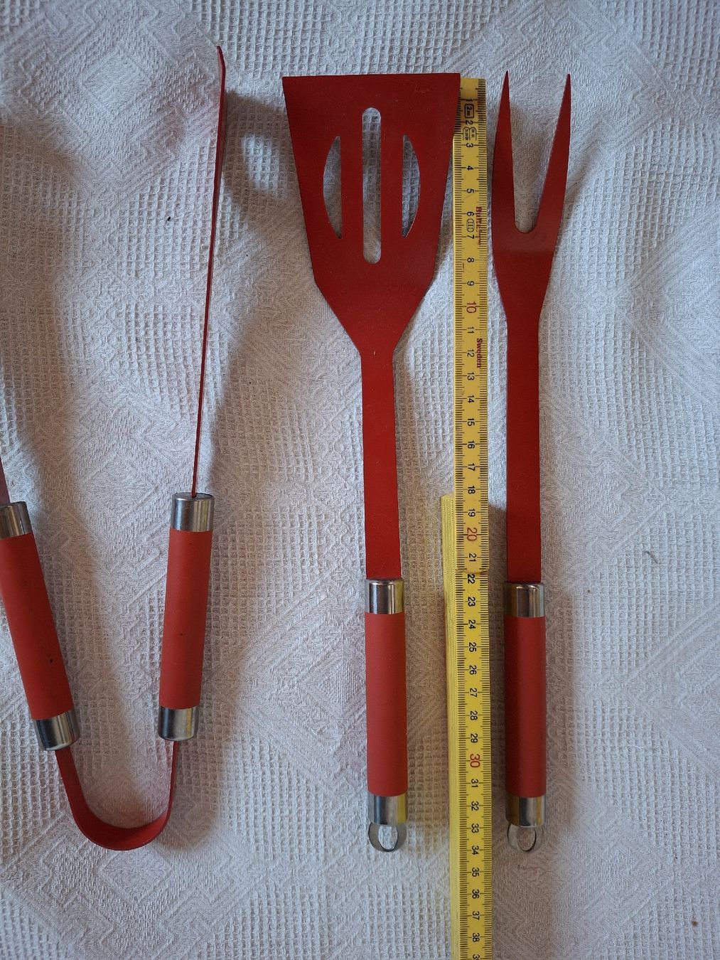 Migros Set di posate: Grillbesteck 3er Set, in orange – Nuovo (secondo la descrizione) da Zürich venduto da wildflower26 5