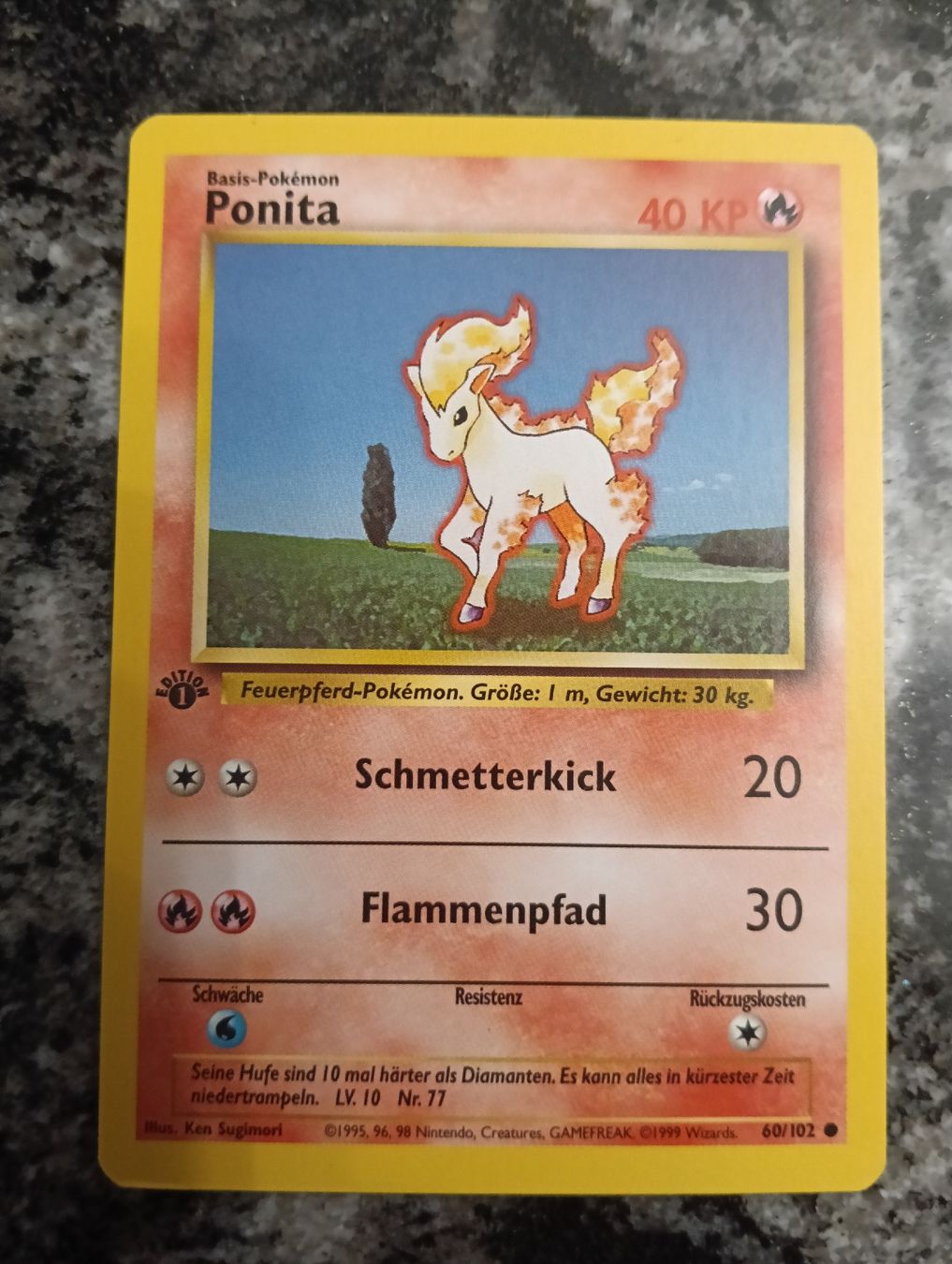 Pokémon Carte collezionabili: Base Set  Ponita 1 Edition Top Zustand – Usato da LEUZIGEN venduto da mic_sdh5