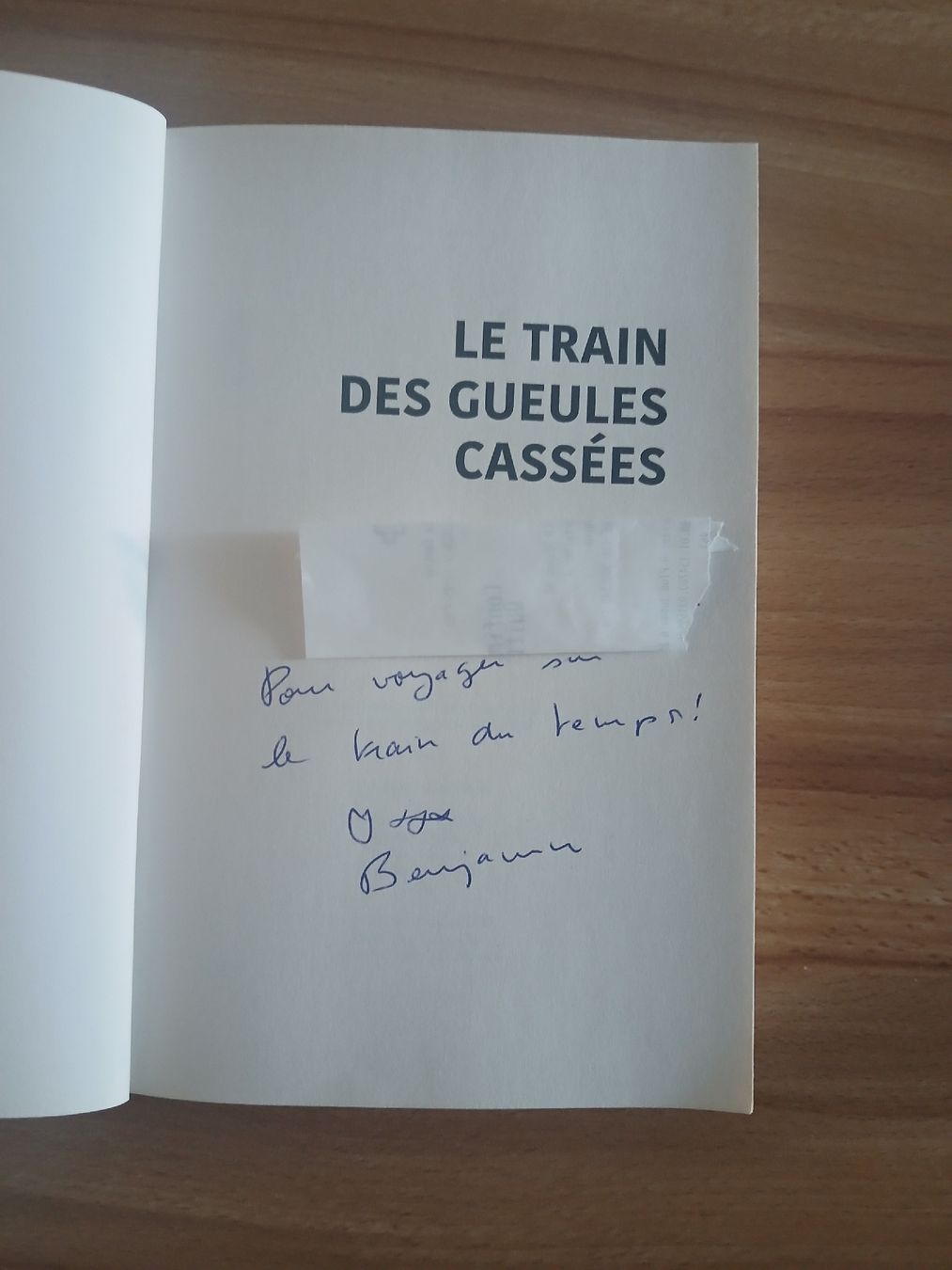 Bücher: Le train des gueules cassées Benjamin Knobel, avec dedi. – Gebraucht aus Le Sentier von arc_2thy 1