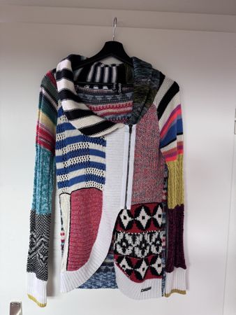 Desigual Strickjacke mehrfarbig Grösse M 