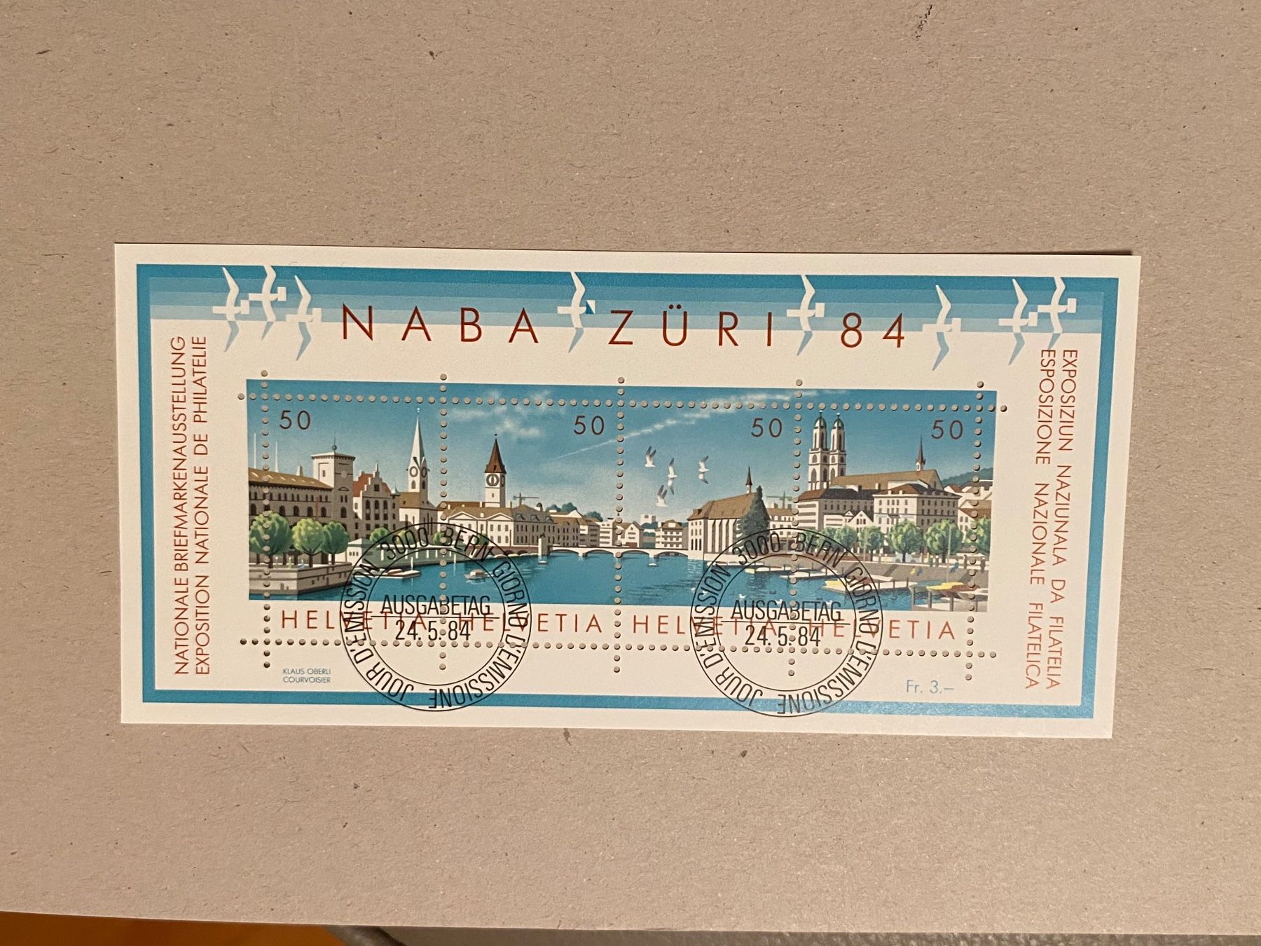 Tutti i francobolli: NABA 1984, ET – Usato da Aarau venduto da hilde47