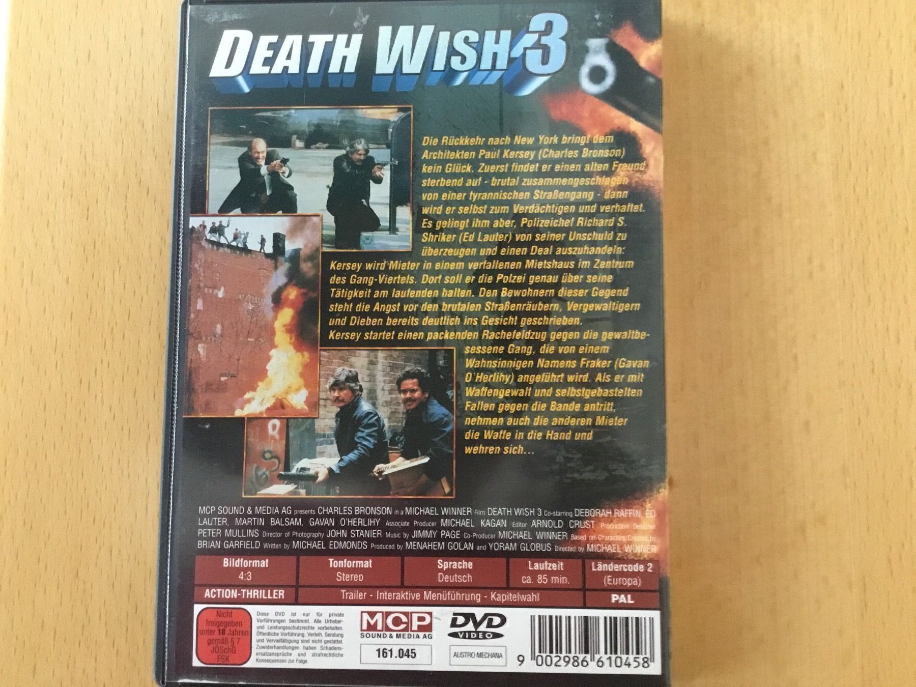Tutti i DVDs: Death Wish 3 – Usato da Rüti ZH venduto da alumedien 1