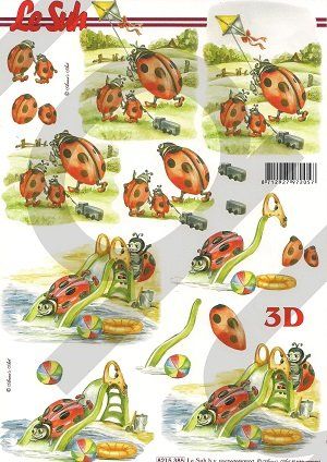 Kit bricolage: 3D Schnittbogen Marienkäfer – Nuovo (secondo la descrizione) da Schlatt TG venduto da kreativ-atelier