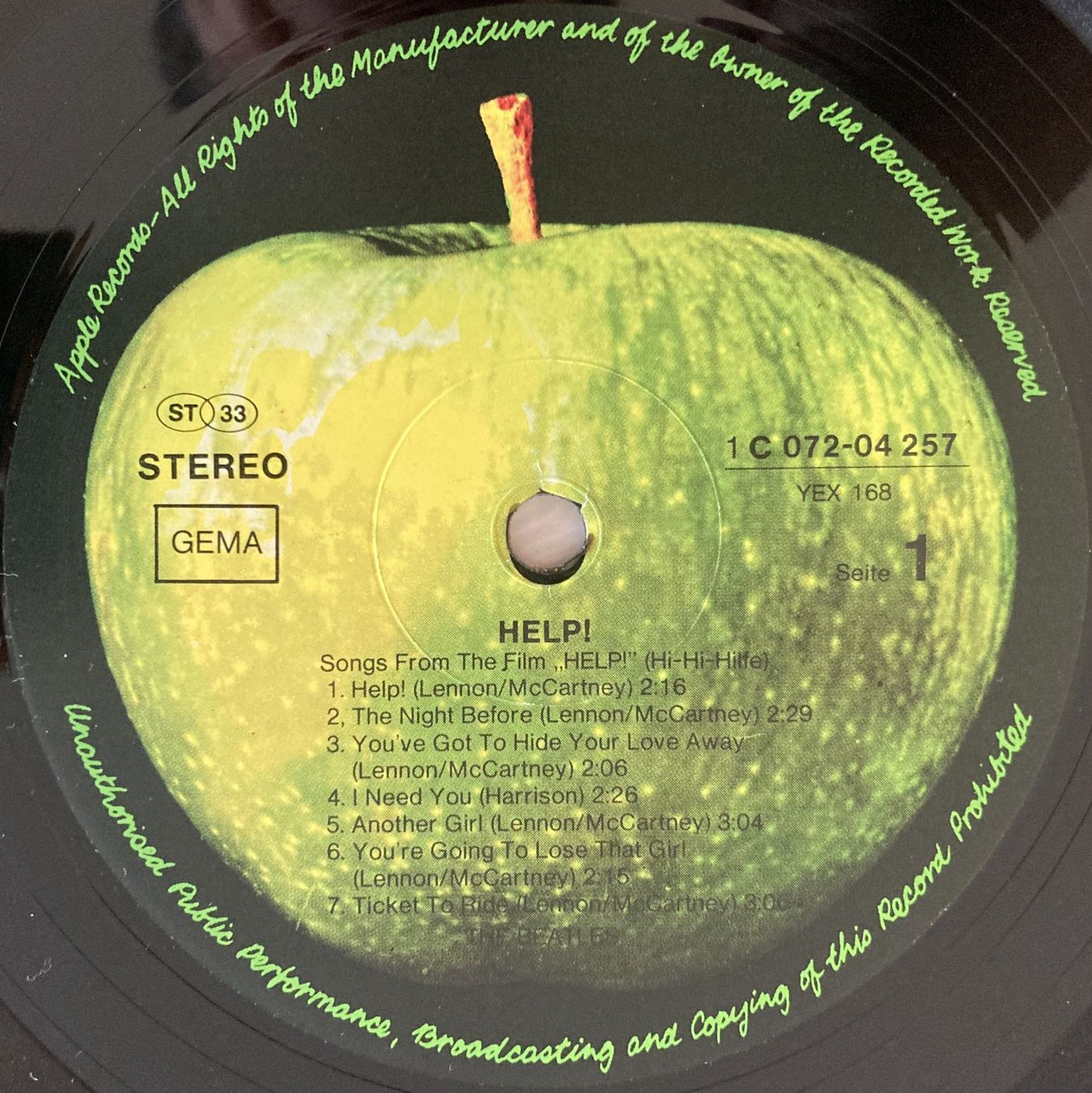 Dischi in vinile: BEATLES - HELP ! – Usato da Bottens venduto da hotter-than-hell 2