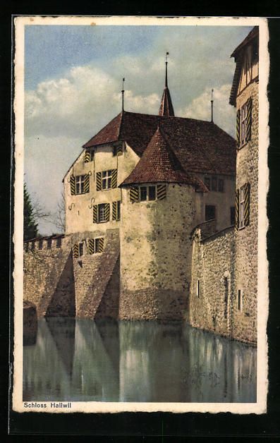 Ansichtskarten: AK Hallwil, Schloss, Wasserseite – Gebraucht aus Berlin von bartko-reher