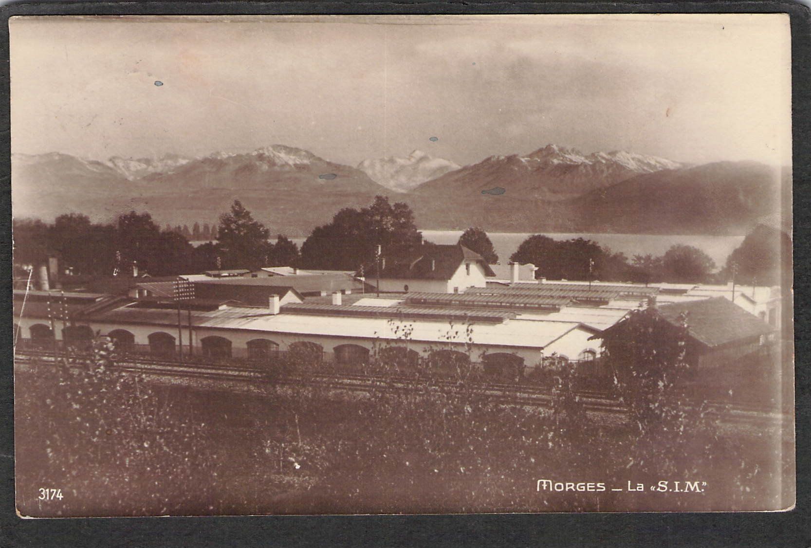 Ansichtskarten: ^Morges VD , La S.I.M. , gel.1922 – Gebraucht aus Reichenburg von Pipo-67