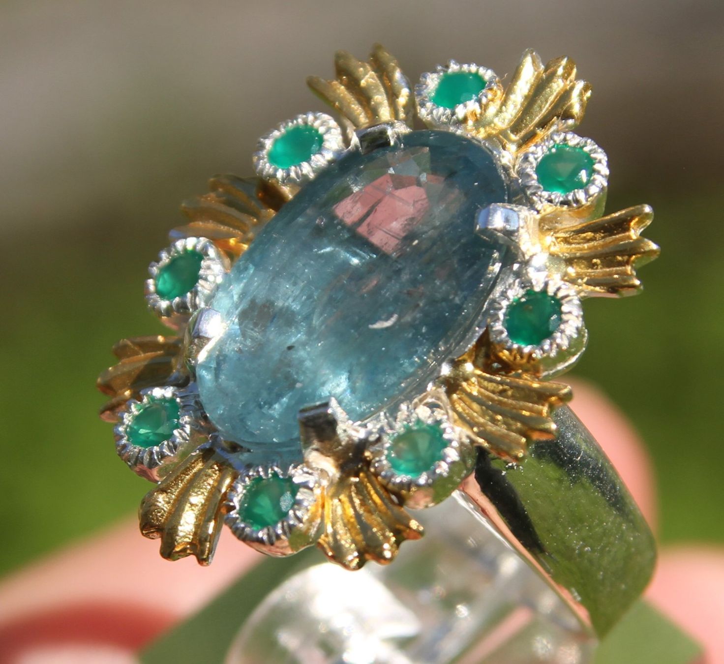 Anelli: Neu: Kyanit Onyx Ring Schmuck Größe 56 – Nuovo (secondo la descrizione) da Matten b. Interl venduto da EdelsteineInterlaken 3