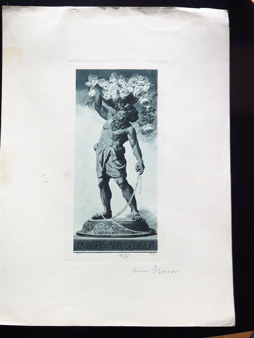 Incisioni: EXLIBRIS Conrad STRASSER 1878-1954 – Usato da Bern venduto da Jwpm66