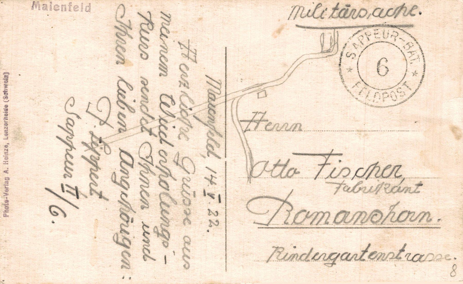 Cartoline postali: Maienfeld. Schafherde auf Alp – Usato da Bronschhofen venduto da Astore 1