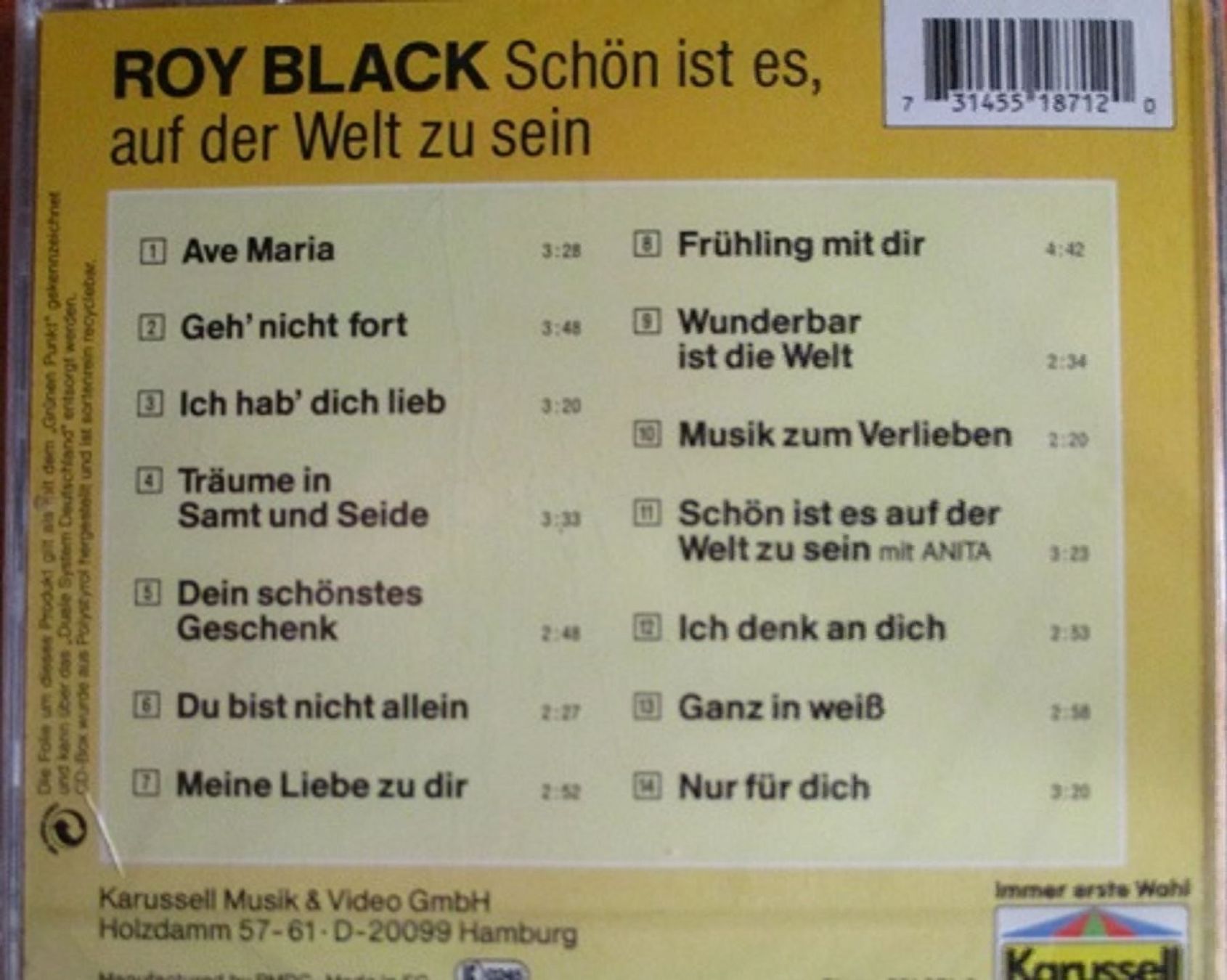 CDs: Roy Black / CD – Neu und originalverpackt aus Flumenthal von novbra 1