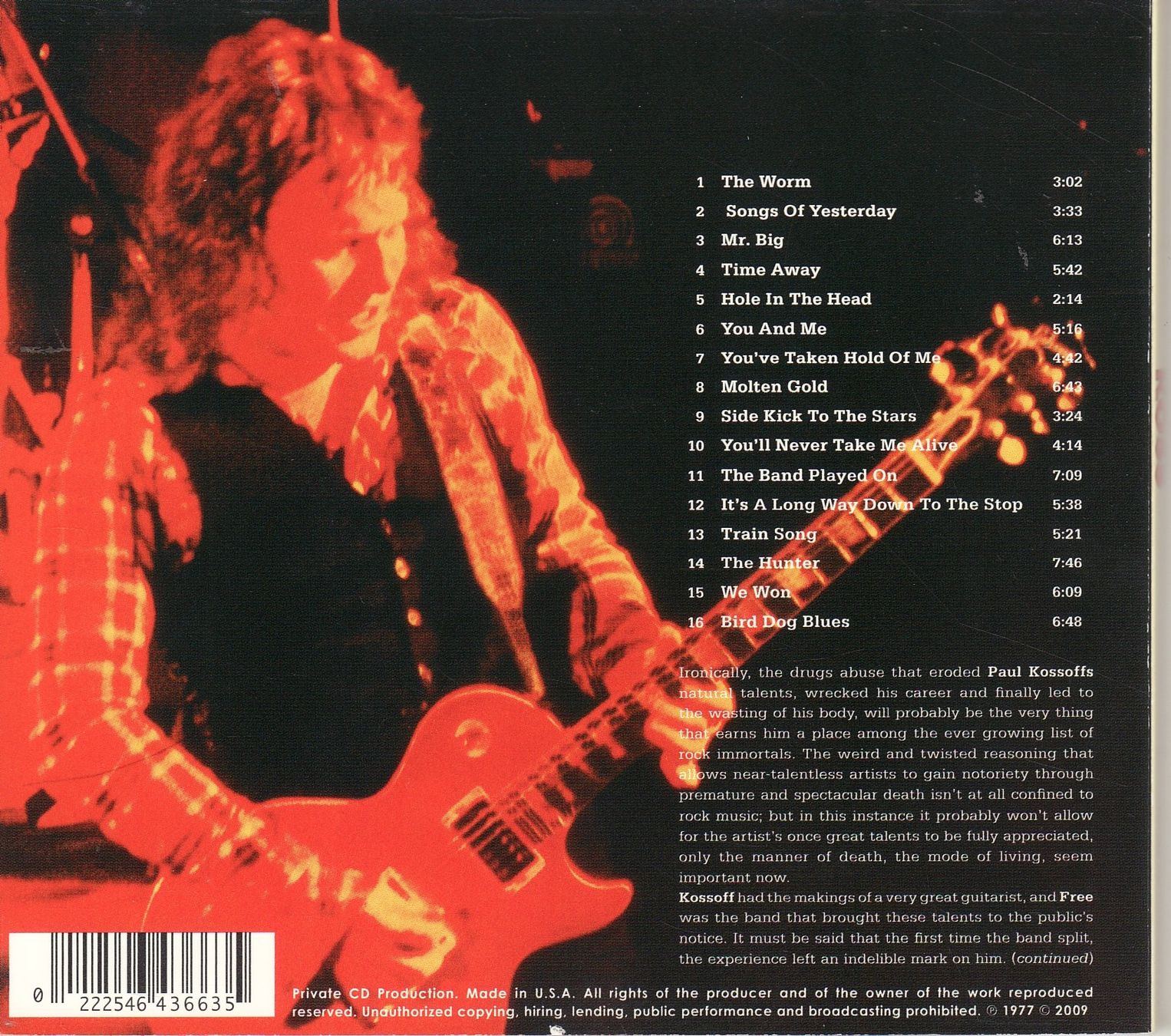 CD: Paul Kossoff – Koss – Nuovo (secondo la descrizione) da Boussens venduto da catfood01 1