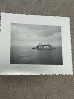 Vintage Foto Fähre See Schweiz 7x5.5cm
