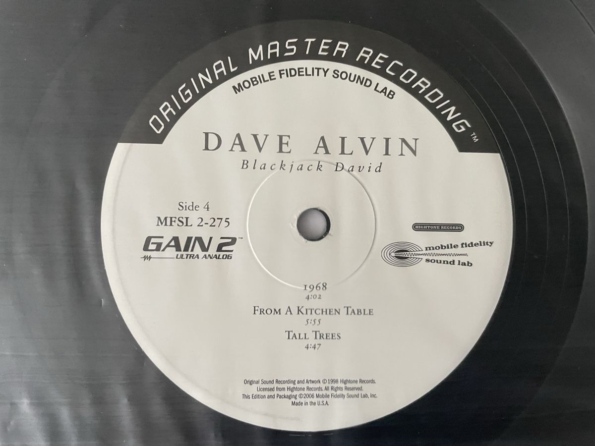 Dischi in vinile: Dave Alvin - Audiophile MFSL 2 LPs - Blackjack David – Usato da Olten venduto da Bluespapst 4