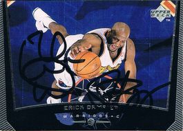 Erick Dampier 19751 NBA Warriors Autogramm Upper Deck 6x9cm
