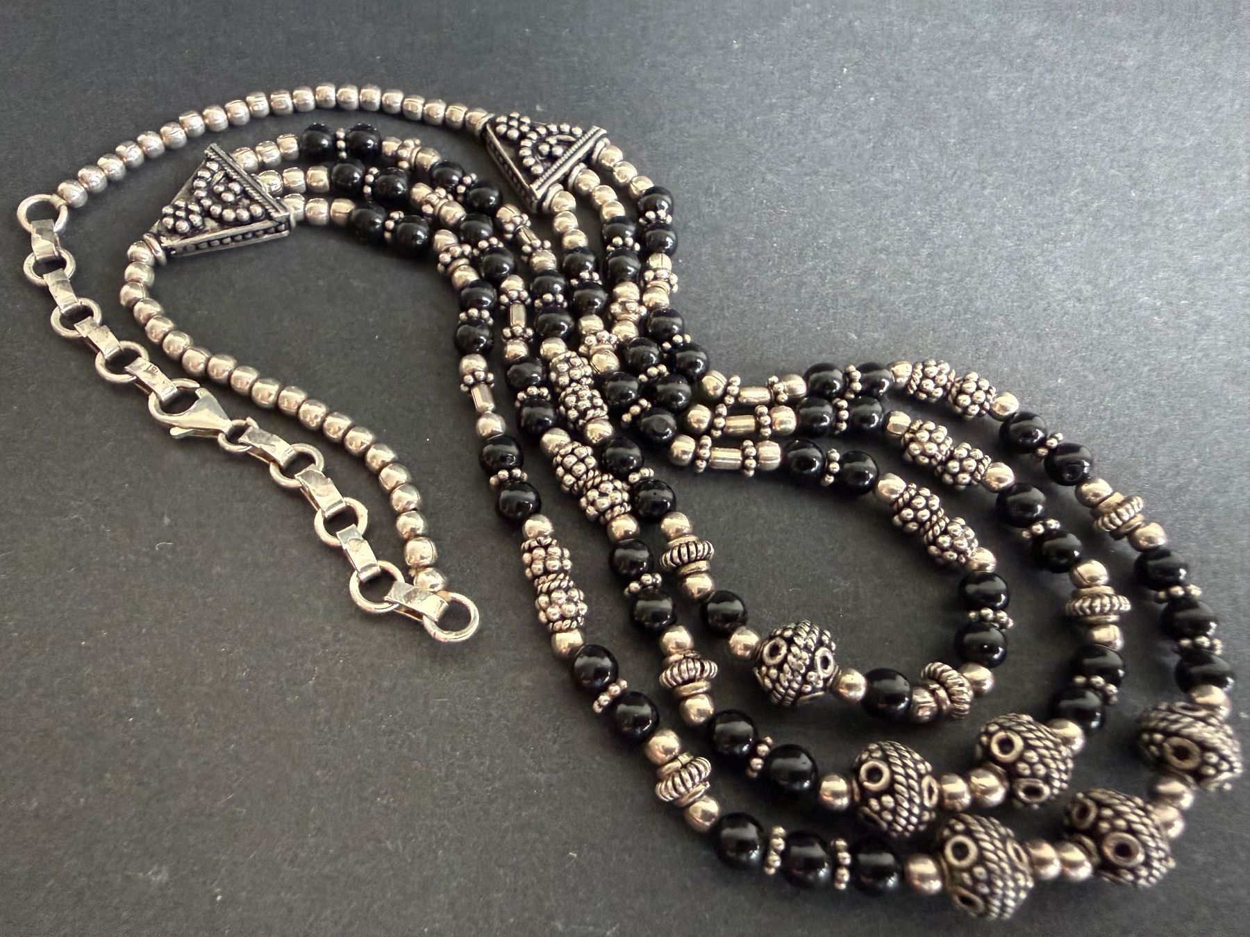 Ketten: Silber Kette mit Onyx 925 – Gebraucht aus Spiegel b. Bern von Rogger72 3