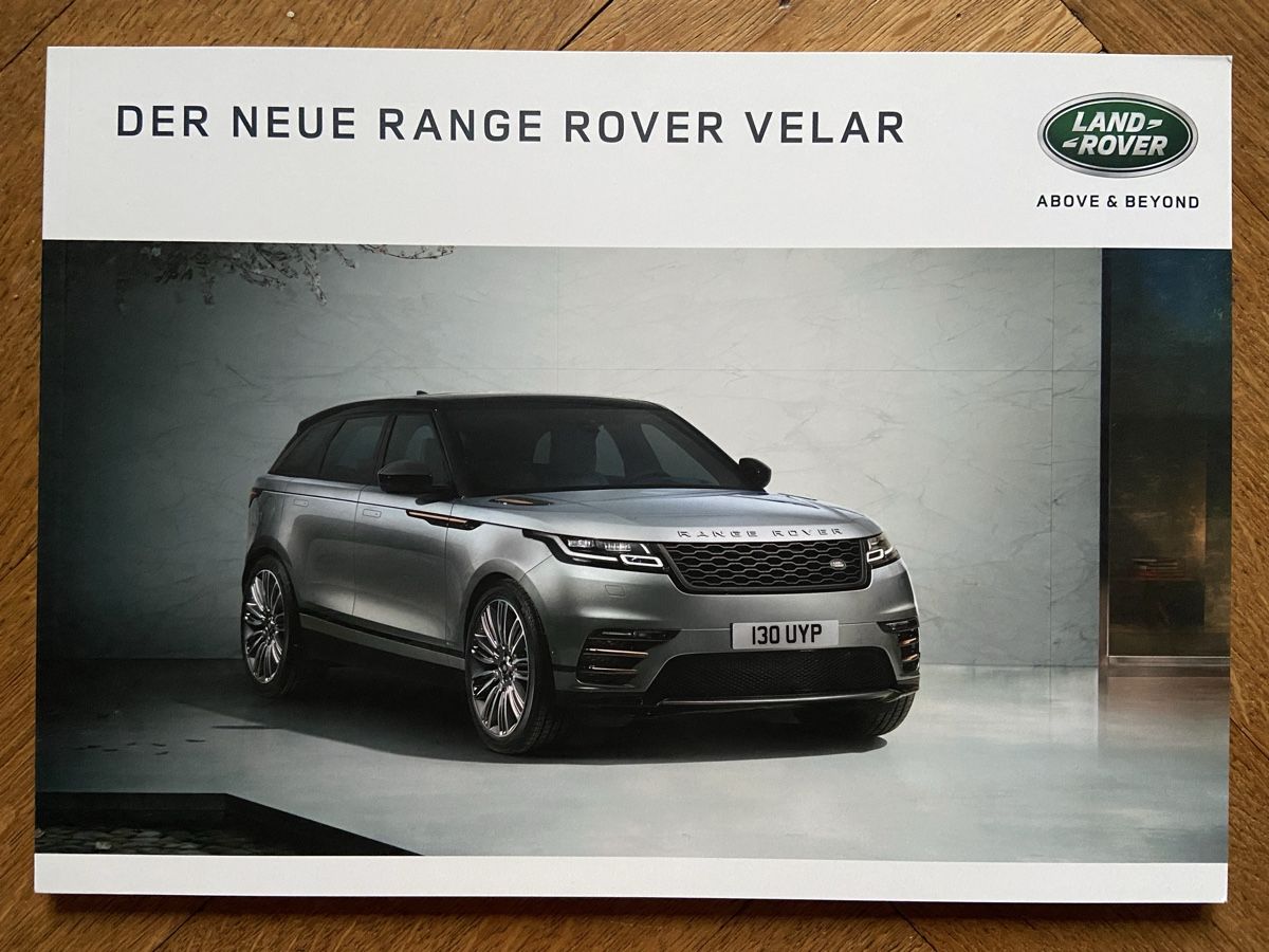 Libri: RANGE ROVER VELAR Prospekt-Buch 2017 2018 prestige brochure – Usato da Langenthal venduto da Andreasdavidk