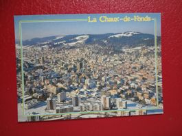 La Chaux de Fonds Gesamtansicht Vogelschau Schriftzug