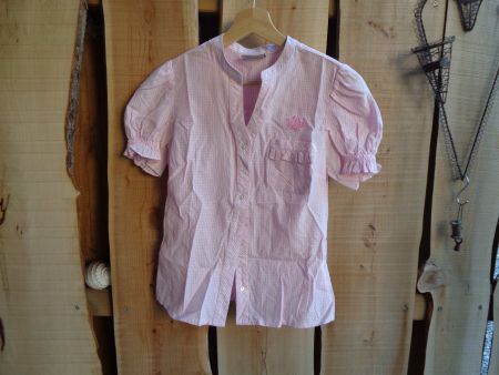 Hübsche C&A Landhaus Bluse rosa Gr. 34 - 210976
