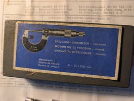 Mikrometer Bügelmessschraube 0-25mm