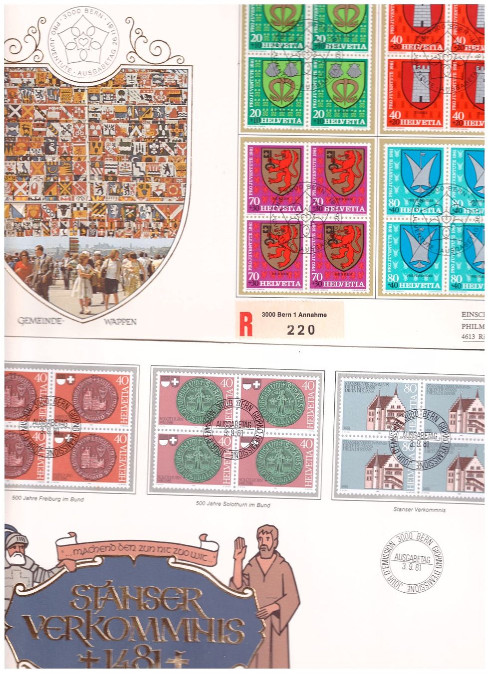 Alle Briefmarken: GROSSBRIEFE – Gebraucht aus Dübendorf von Piero2 1