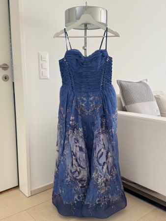 Zimmermann Long Dress Blue Marine Size 1