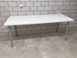 Basteltisch/Tischplatte weiss massiv 70t x 180b x 73h cm