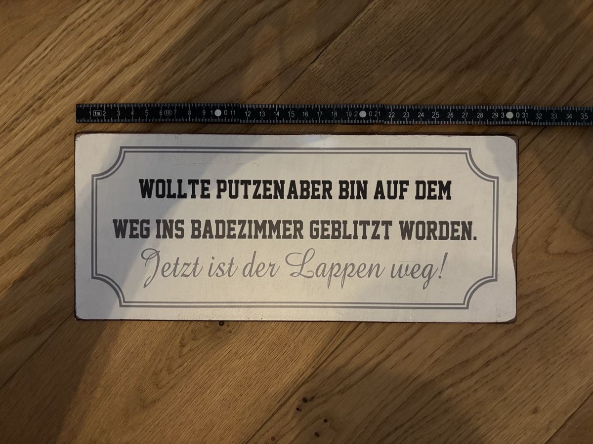 Insegne: Blechschild – Usato da Laupen BE venduto da Jonasbolinger