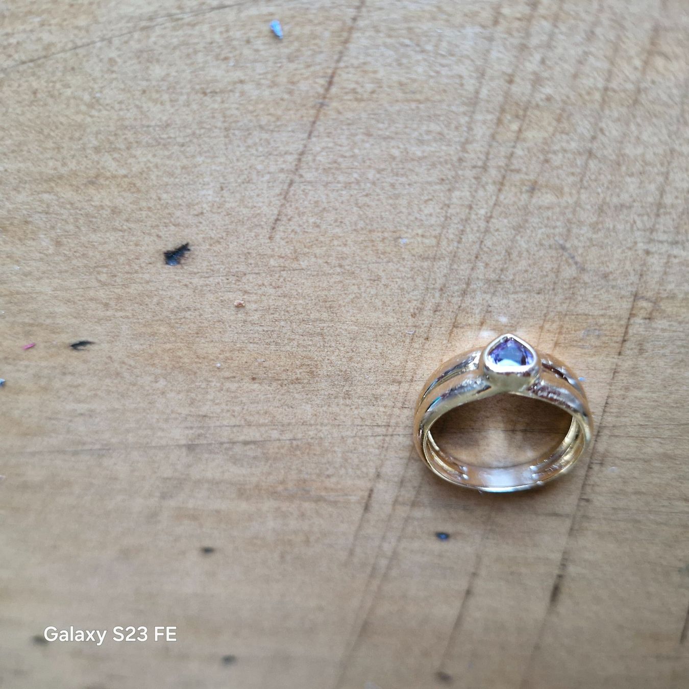 Ringe: Bague or jaune 750 pierre améthiste – Gebraucht aus L'Orient von haricotrouge 4