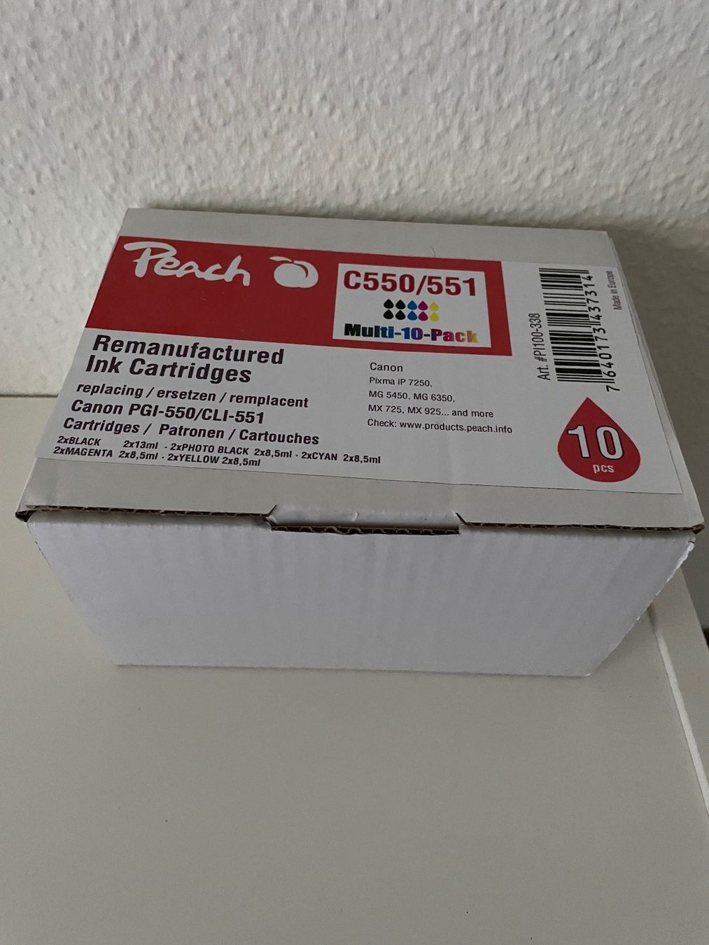 Canon Cartucce per stampanti & toner: Peach 9er-Pack canon – Nuovo e nell'imballaggio originale da Riehen venduto da M.S.DVD 3