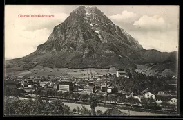 AK Glarus, Totalansicht mit Glärnisch
