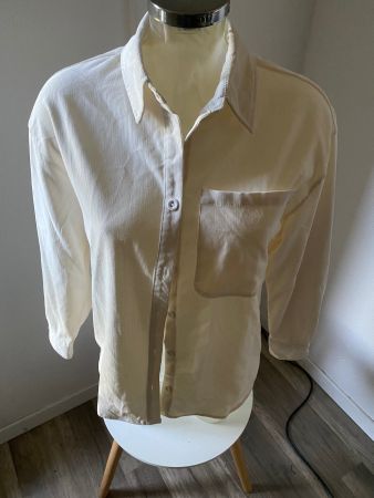 Stradivarius Bluse beige Grösse XS