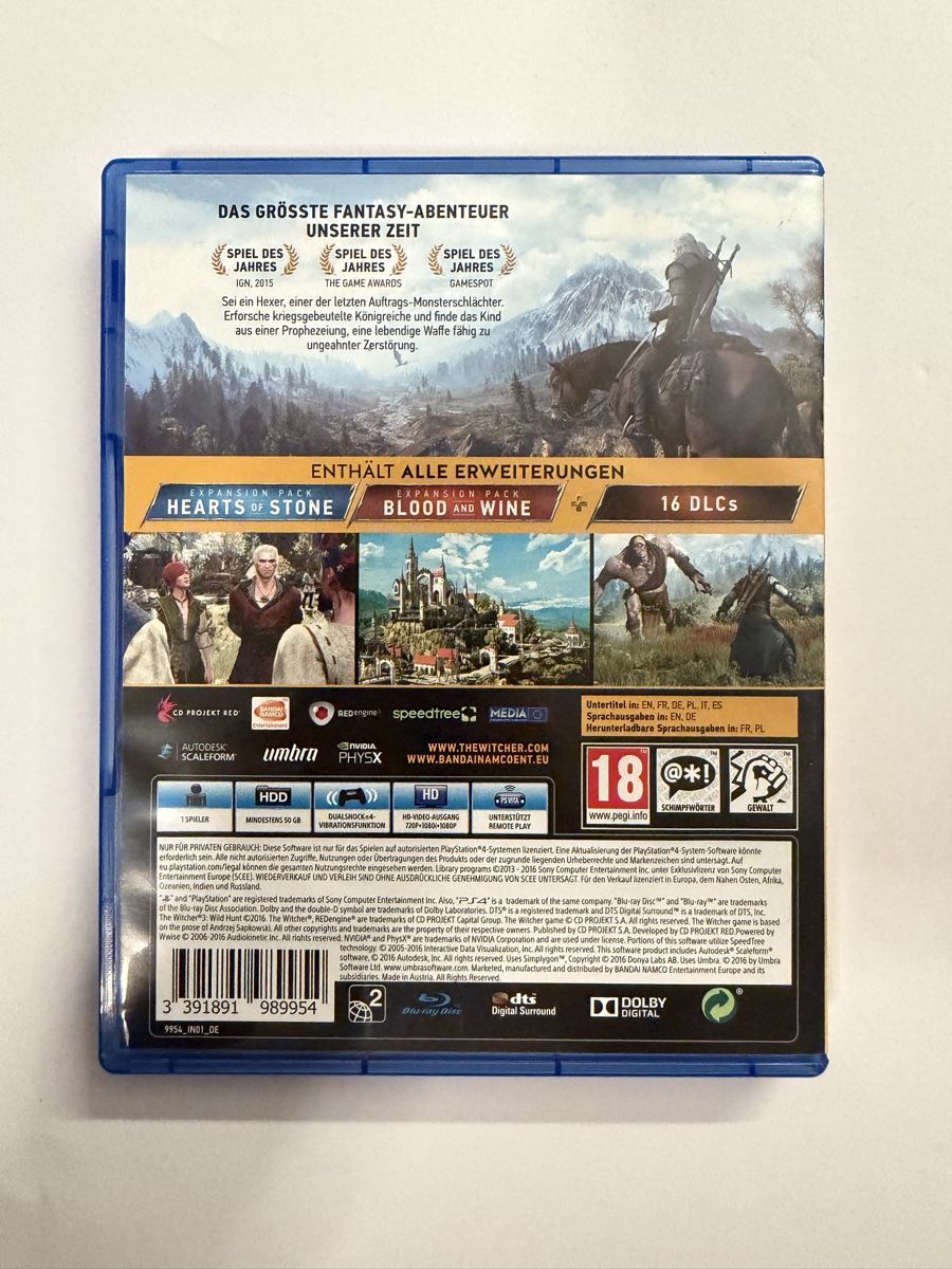 Sony Giochi: The Witcher 3 Ps4 Game – Usato da Hendschiken venduto da Jamie2006 1