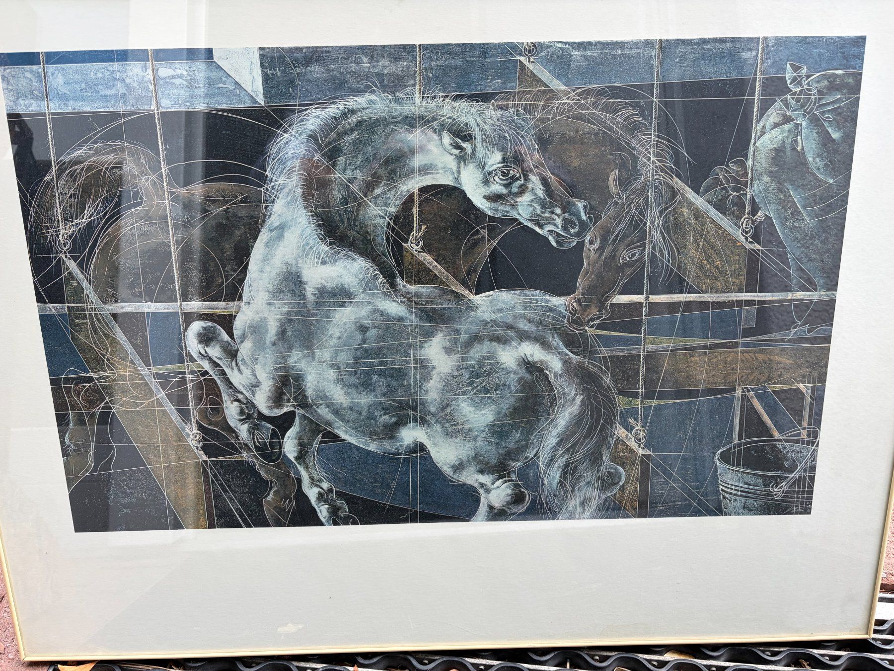 Grafica & Litografie: Horses von Hans Erny – Usato da Küssnacht am Rigi venduto da eri_6tvs