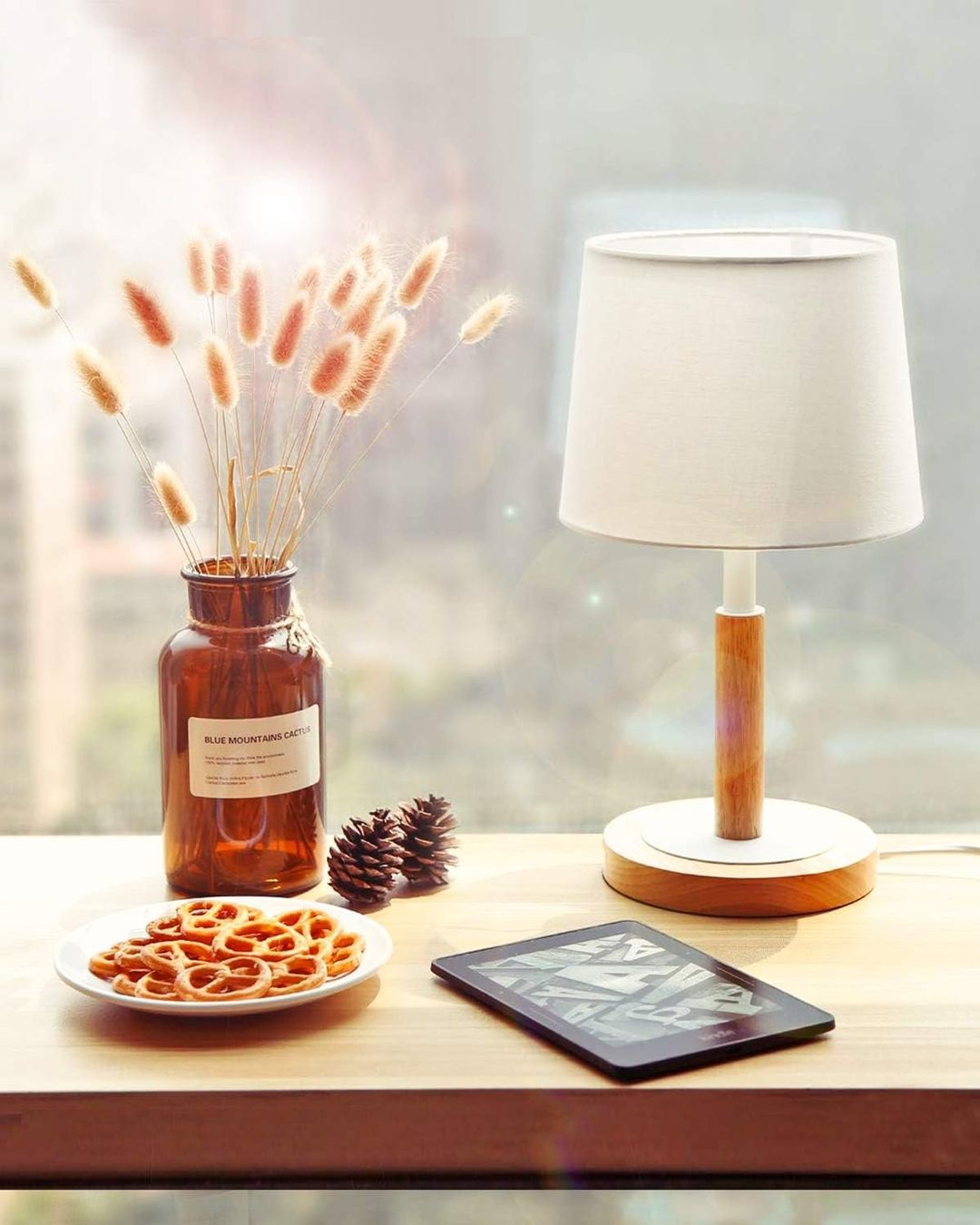 Lampade: Nachttischlampe Dimmbar aus Holz – Nuovo e nell'imballaggio originale da Nuglar venduto da SaleRitter 2