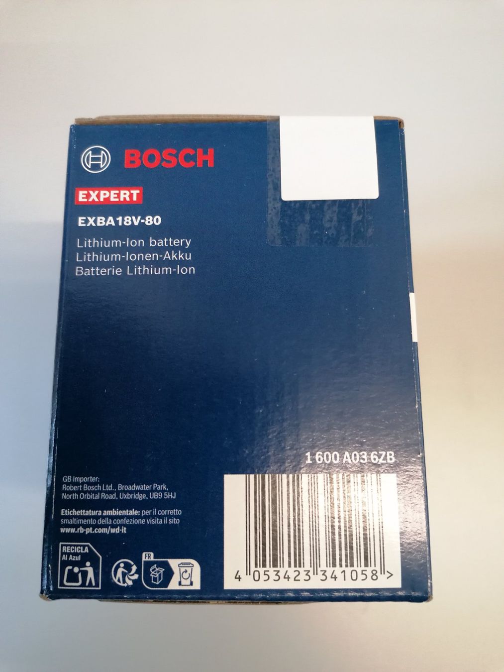 Bosch Accus & piles: Bosch Akku EXPERT 18V 8.0Ah Nr.07 – Neuf avec emballage d'origine à Reiden par mja_2bsk 4