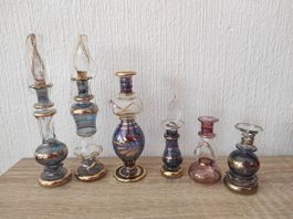 Flacons de verre collection -en lot