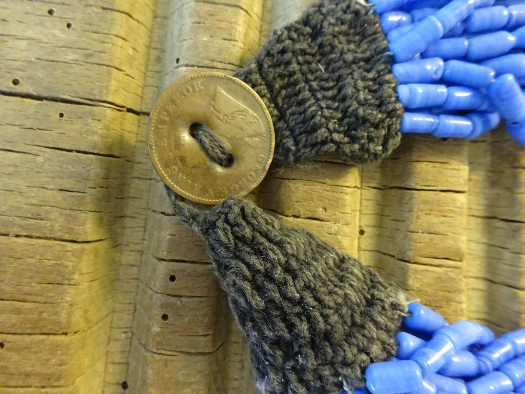Catenine: Glaskette Blau Indien / Ethno – Usato da Esslingen venduto da FetteSchnecke 4