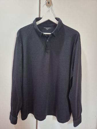 Polo Shirt Charles Tyrwhitt Long Sleeve Black Size L