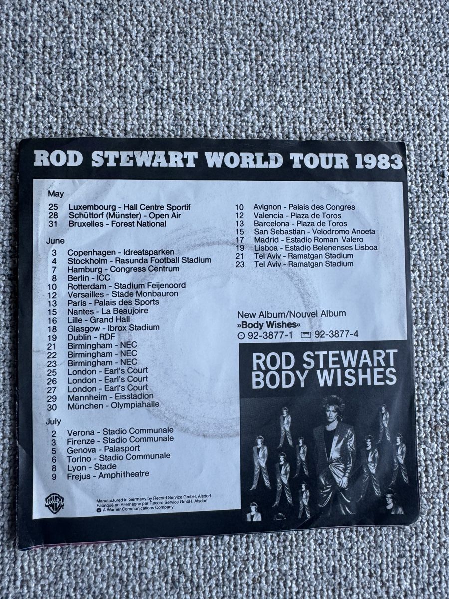 Dischi in vinile: Rod Stewart - Baby Jane - 7" Single - 80s – Usato da Rorbas venduto da BlackstarRecords 1
