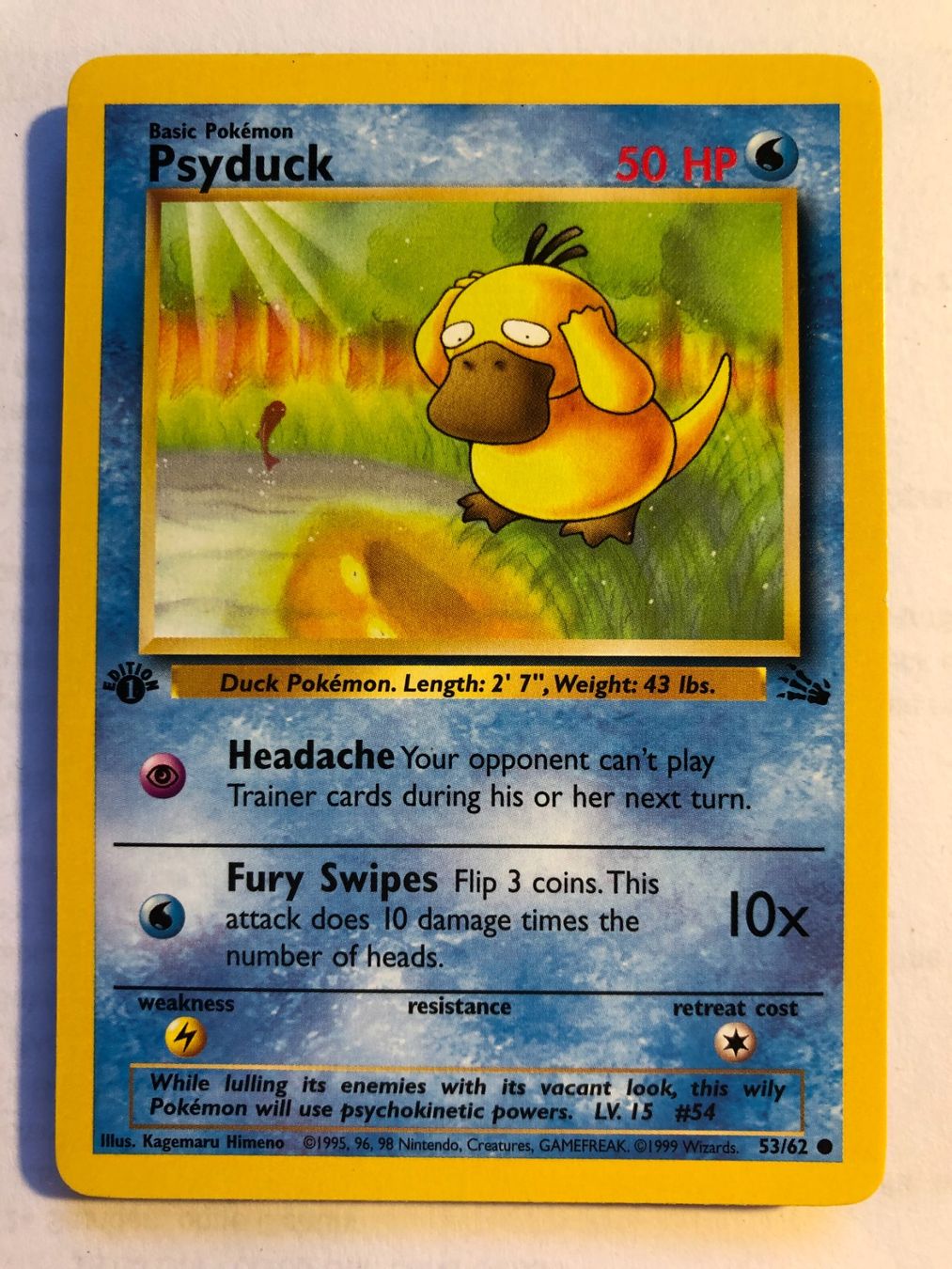 Carte collezionabili: Psyduck 1st Fossil - MINT - ab 1.- – Usato da Giubiasco venduto da dan_pr8b