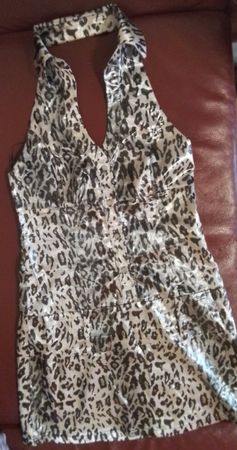 Vintage Partykleid Mini / Neckholder / Gr. S / NEU