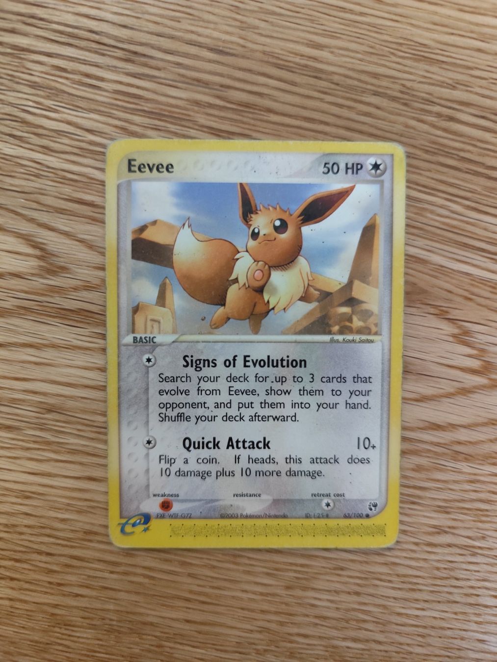 Pokémon Carte collezionabili: Pokemon Eevee Evoli Sandstorm 2003 E-Reader  vintage no holo – Usato da Winterthur venduto da SMOKY062