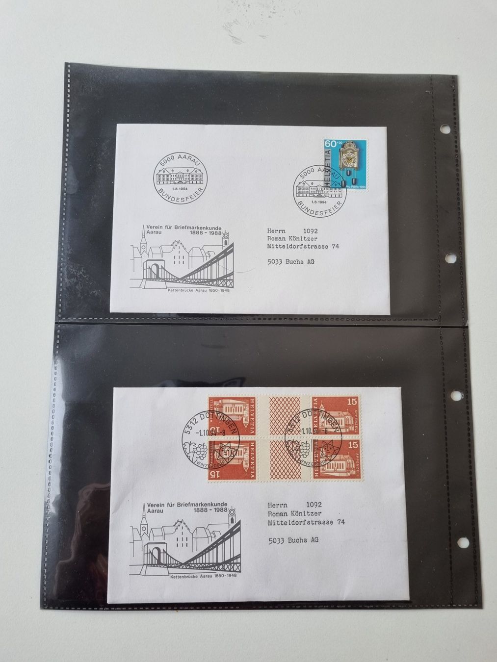 Tous les timbres: FDC Briefe – D'occasion à Aarau par Rkoenitzer 1