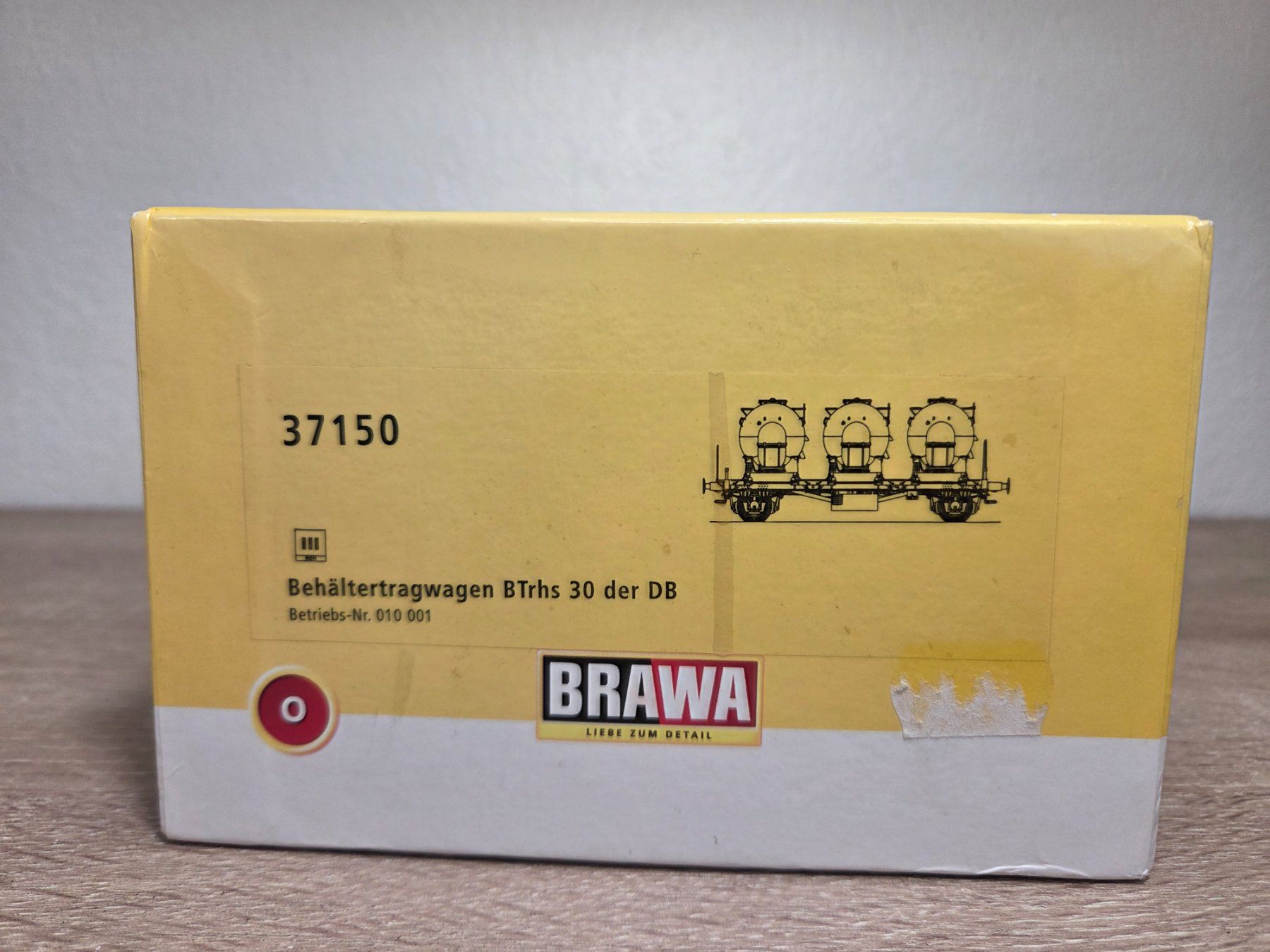 Brawa Trains électriques: Brawa 37150 Behältertragwagen DB Spur 0 – Neuf avec emballage d'origine à St-Aubin-Sauges par Lo_Go 2