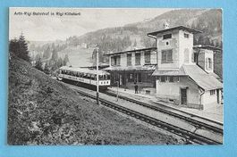 Arth Rigi Bahnhof in Rigi Klösterli - Zahnradbahn