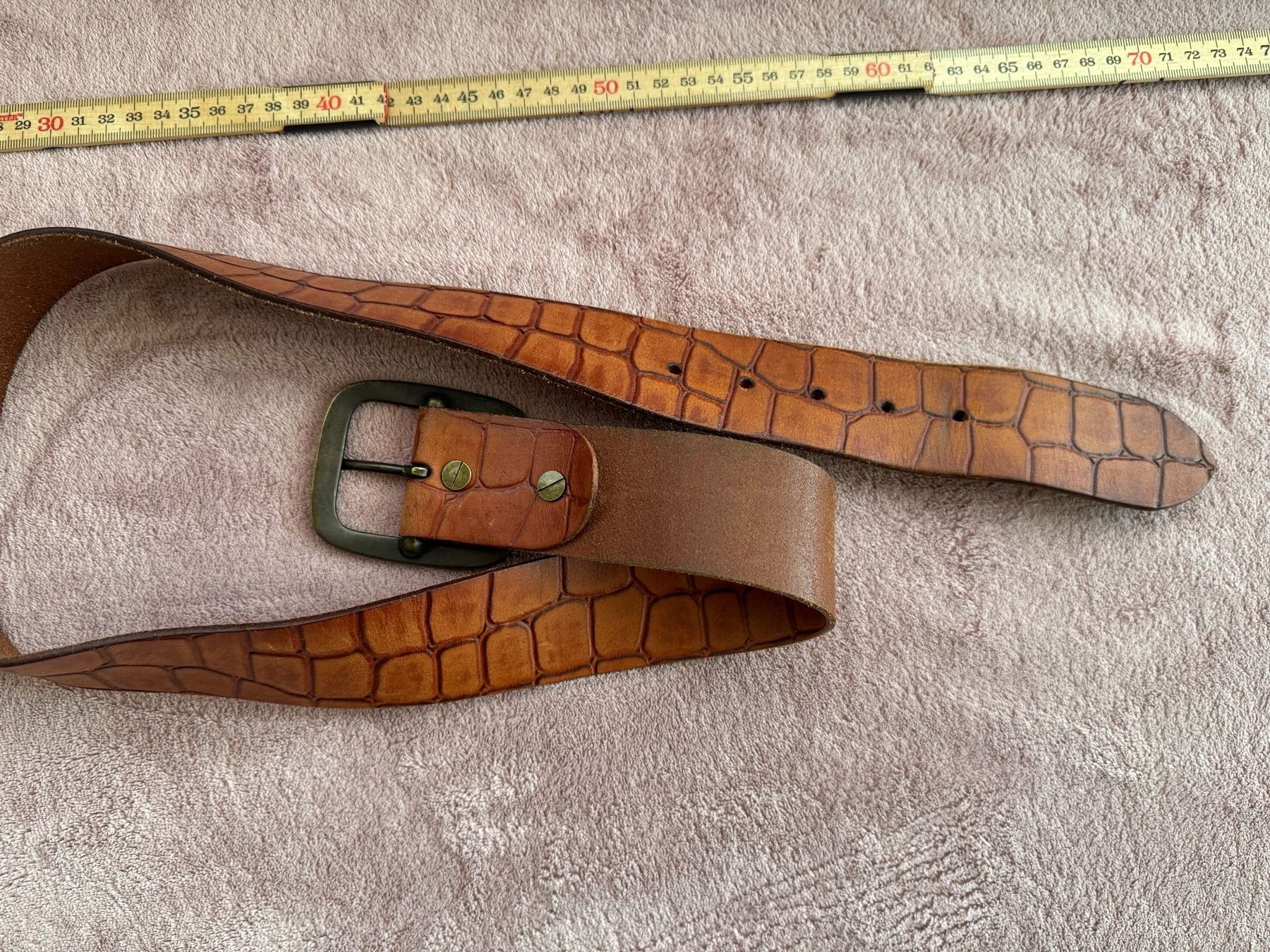 Gürtel: Gürtel Leder braun DRIVER Jeans Gr. 85 – Neu (gemäss Beschreibung) aus Zäziwil von blackpearl