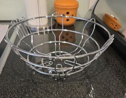 Metallkorb / Obstkorb silber